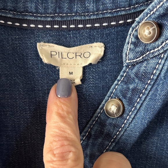 Pilcro Indigo Denim Blouse - Picture 2 of 9
